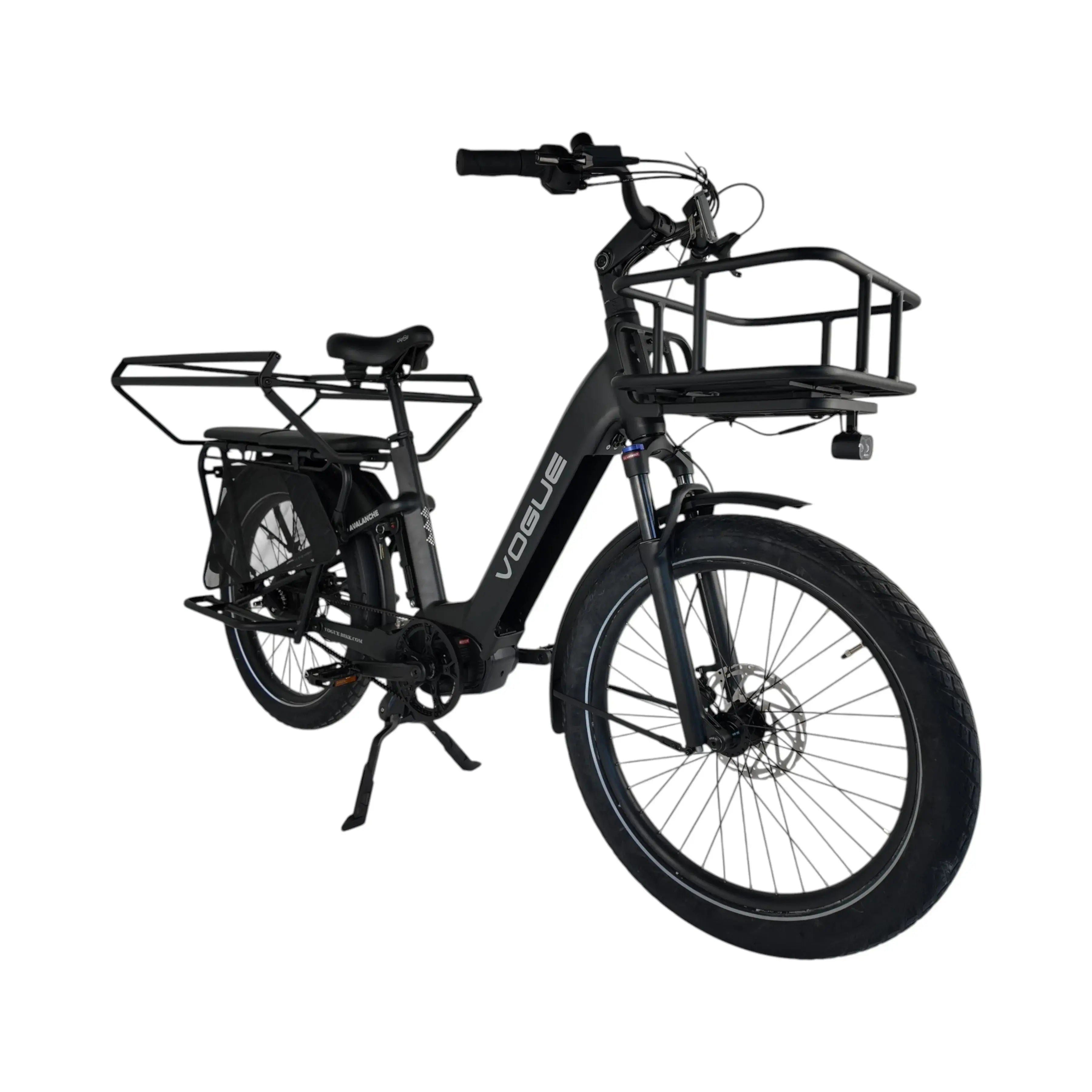 Vogue Avalanche Longtail - Matt Black - 540Wh - Elektrische Longtail