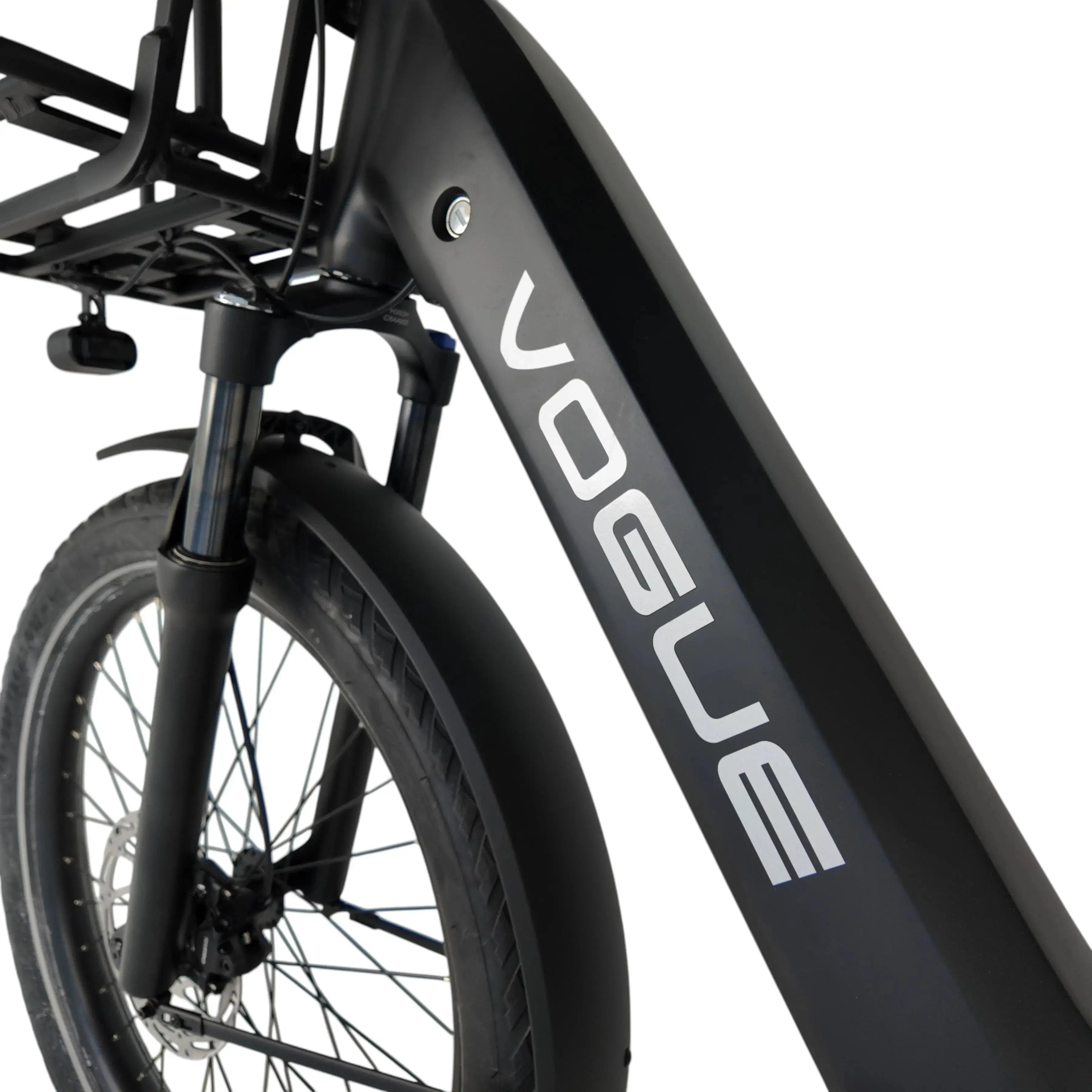 Vogue Avalanche Longtail - Matt Black - 540Wh - Elektrische Longtail