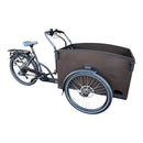 Vogue Caddy Elektrische Bakfiets - Mat Zwart met Grijze Accenten - 468Wh - 48 cm