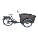 Vogue Caddy Elektrische Bakfiets - Mat Zwart met Grijze Accenten - 468Wh - 48 cm
