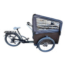 Vogue Caddy Elektrische Bakfiets - Mat Zwart met Grijze Accenten - 468Wh - 48 cm