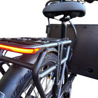 Vogue Caddy Elektrische Bakfiets - Mat Zwart met Grijze Accenten - 468Wh - 48 cm