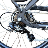 Vogue Caddy Elektrische Bakfiets - Mat Zwart met Grijze Accenten - 468Wh - 48 cm