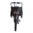 Vogue Caddy Elektrische Bakfiets - Mat Zwart met Grijze Accenten - 468Wh - 48 cm