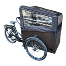 Vogue Caddy Elektrische Bakfiets - Mat Zwart met Grijze Accenten - 468Wh - 48 cm