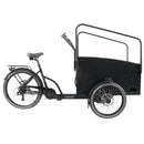 Vogue Caddy Elektrische Bakfiets - Mat Zwart met Grijze Accenten - 468Wh - 48 cm