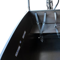 Vogue Caddy Elektrische Bakfiets - Mat Zwart met Grijze Accenten - 468Wh - 48 cm