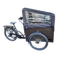 Vogue Caddy Elektrische Bakfiets - Mat Zwart met Grijze Accenten - 468Wh - 48 cm