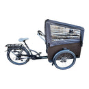 Vogue Caddy Elektrische Bakfiets - Mat Zwart met Grijze Accenten - 468Wh - 48 cm