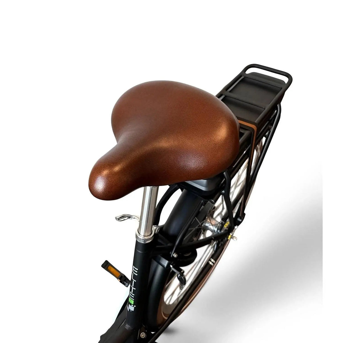 Vogue Elite Elektrische Fiets 3 versnellingen 13Ah 50cm E-bike - Mat zwart met bruine accenten