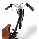 Vogue Elite Elektrische Fiets 3 versnellingen 13Ah 50cm E-bike - Mat zwart met bruine accenten