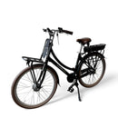 Vogue Elite Elektrische Fiets 3 versnellingen 13Ah 50cm E-bike - Mat zwart met bruine accenten