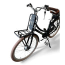 Vogue Elite Elektrische Fiets 3 versnellingen 13Ah 50cm E-bike - Mat zwart met bruine accenten