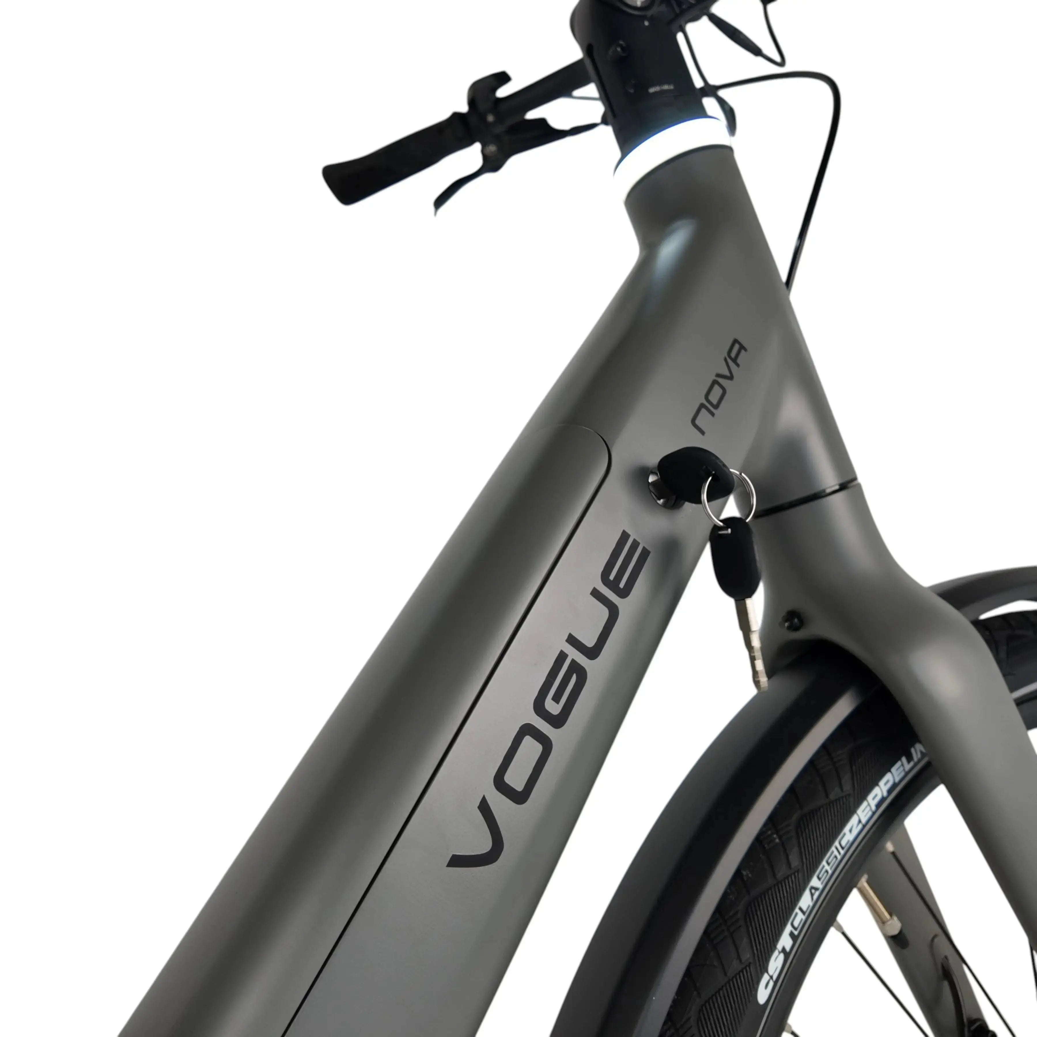 Vogue Nova Elektrische Fiets - Mat Grijs - 50cm