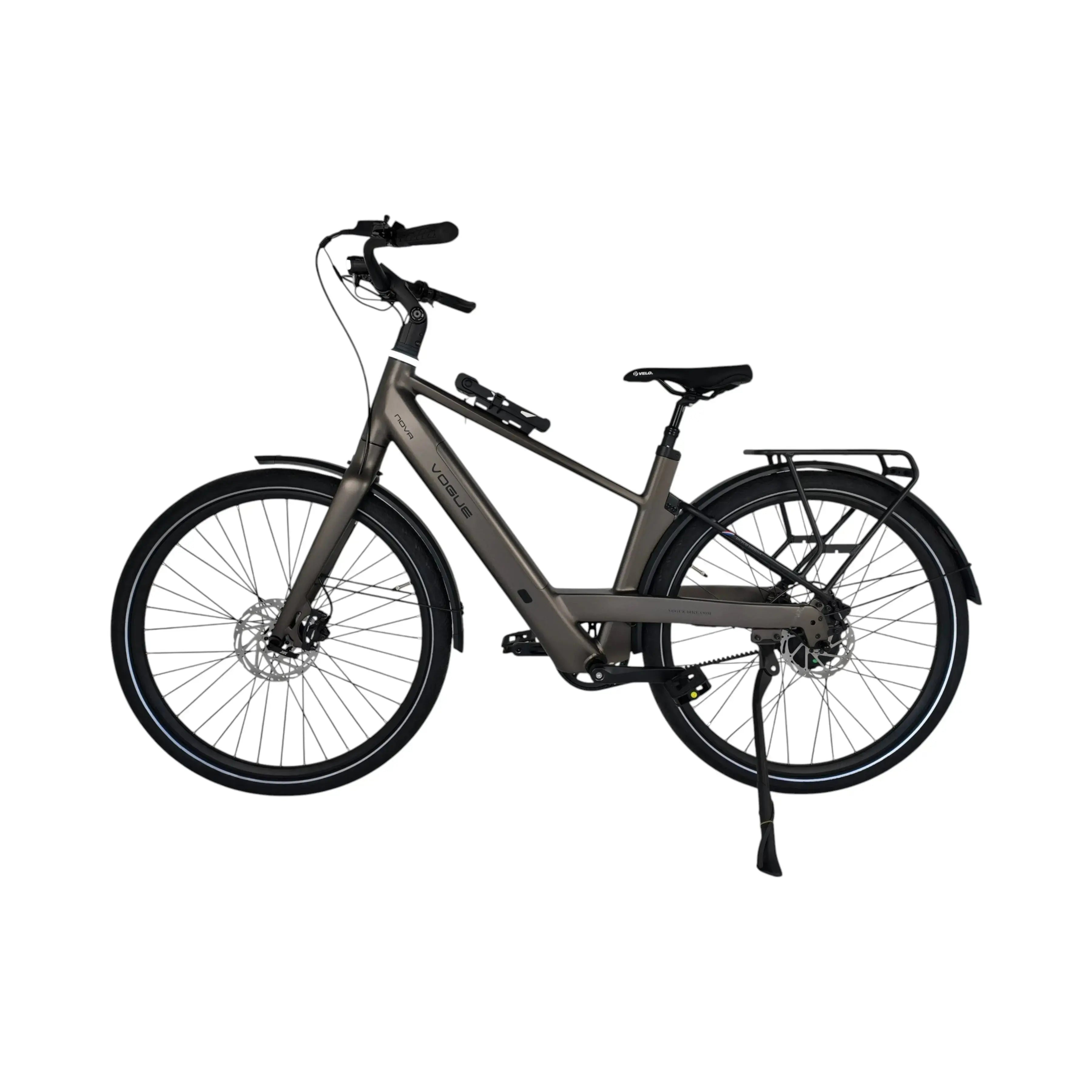 Vogue Nova Man Elektrische Fiets - Mat Bruin - 50cm