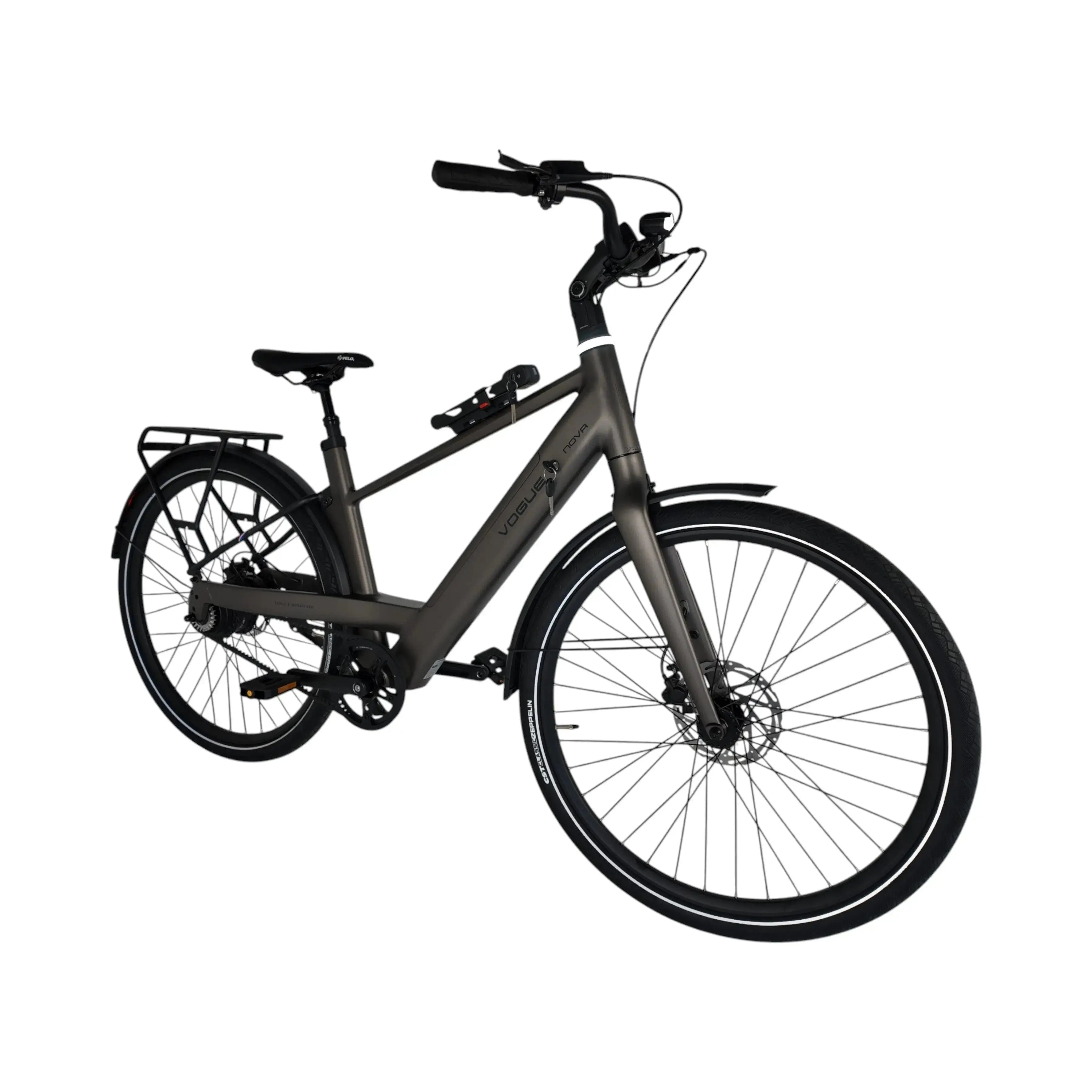 Vogue Nova Man Elektrische Fiets - Mat Bruin - 50cm