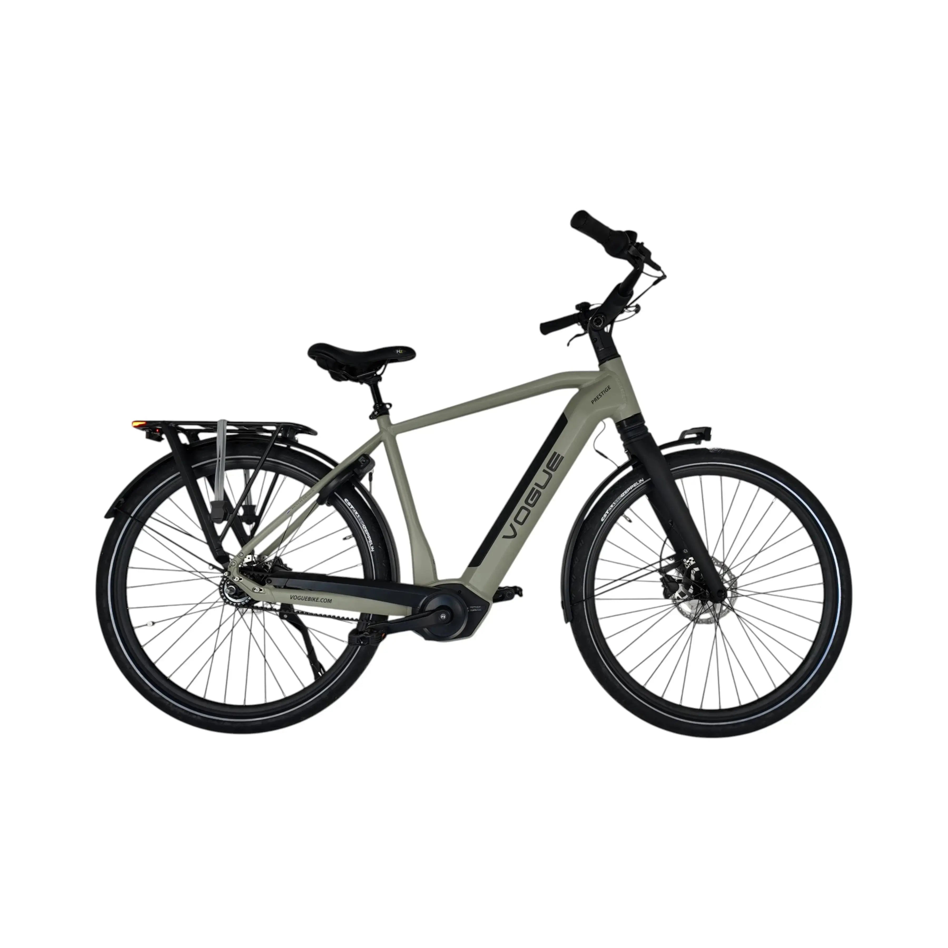 🚲 Vogue Prestige - Cement Grijs – Hoge Instap - Elektrische Fiets