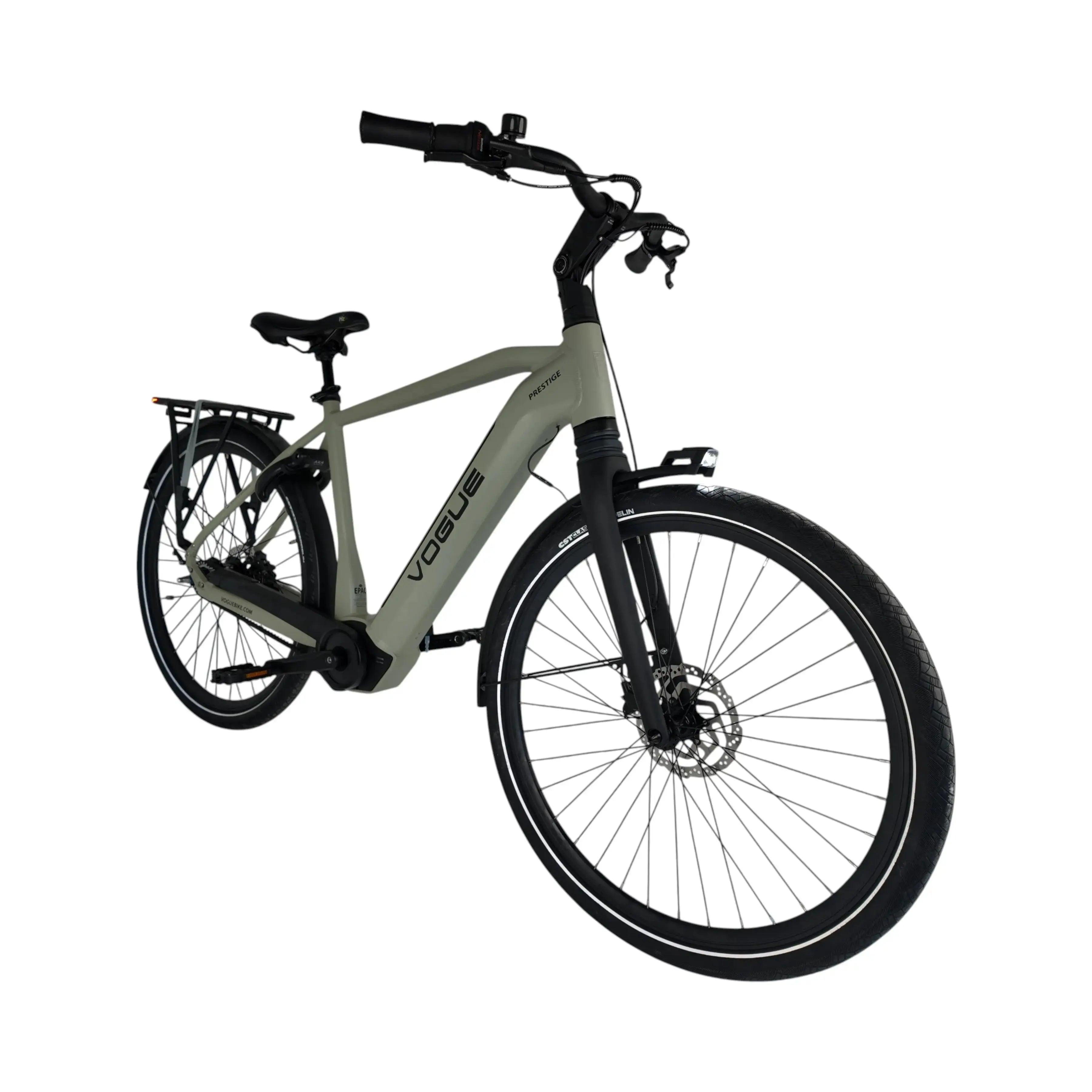 🚲 Vogue Prestige - Cement Grijs – Hoge Instap - Elektrische Fiets