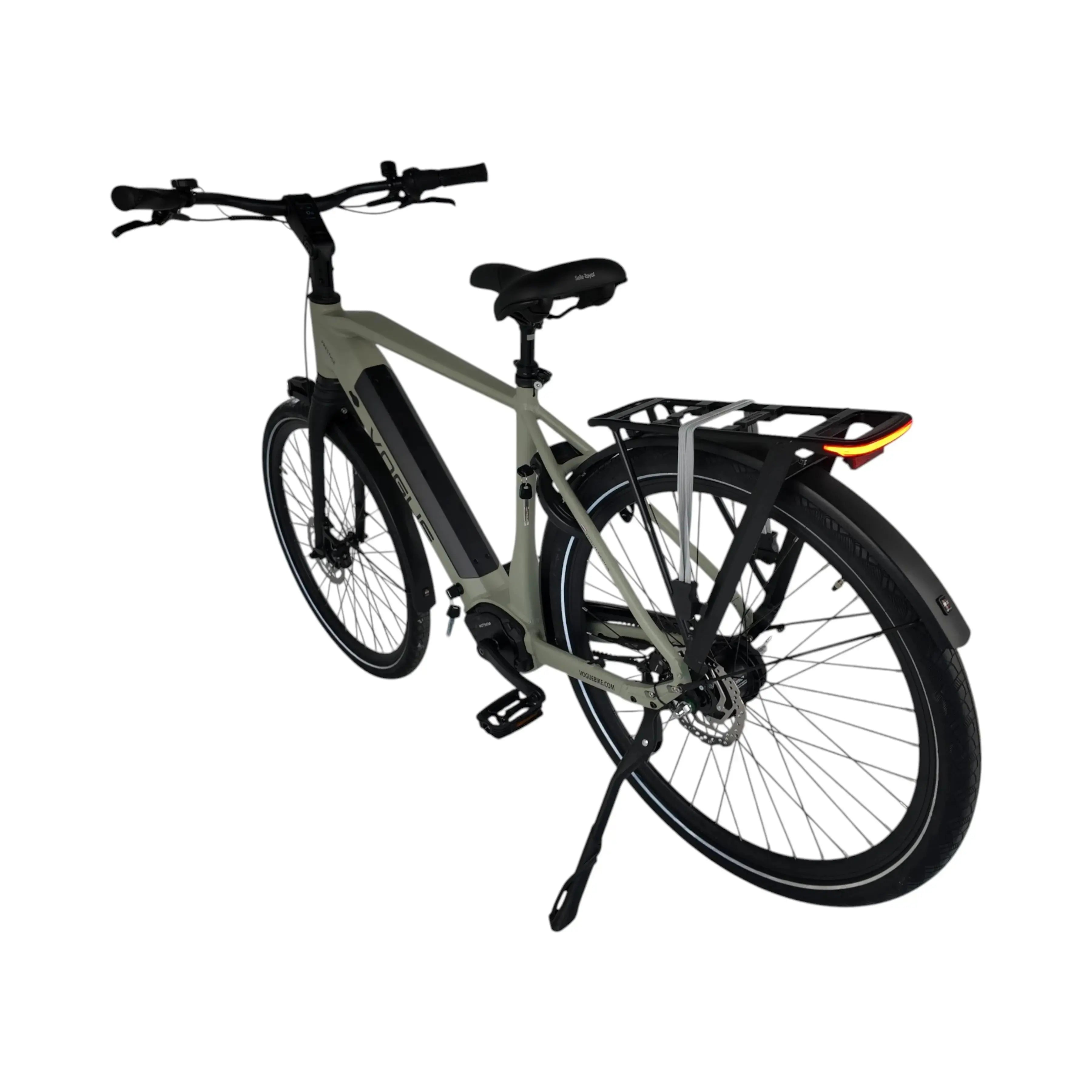🚲 Vogue Prestige - Cement Grijs – Hoge Instap - Elektrische Fiets