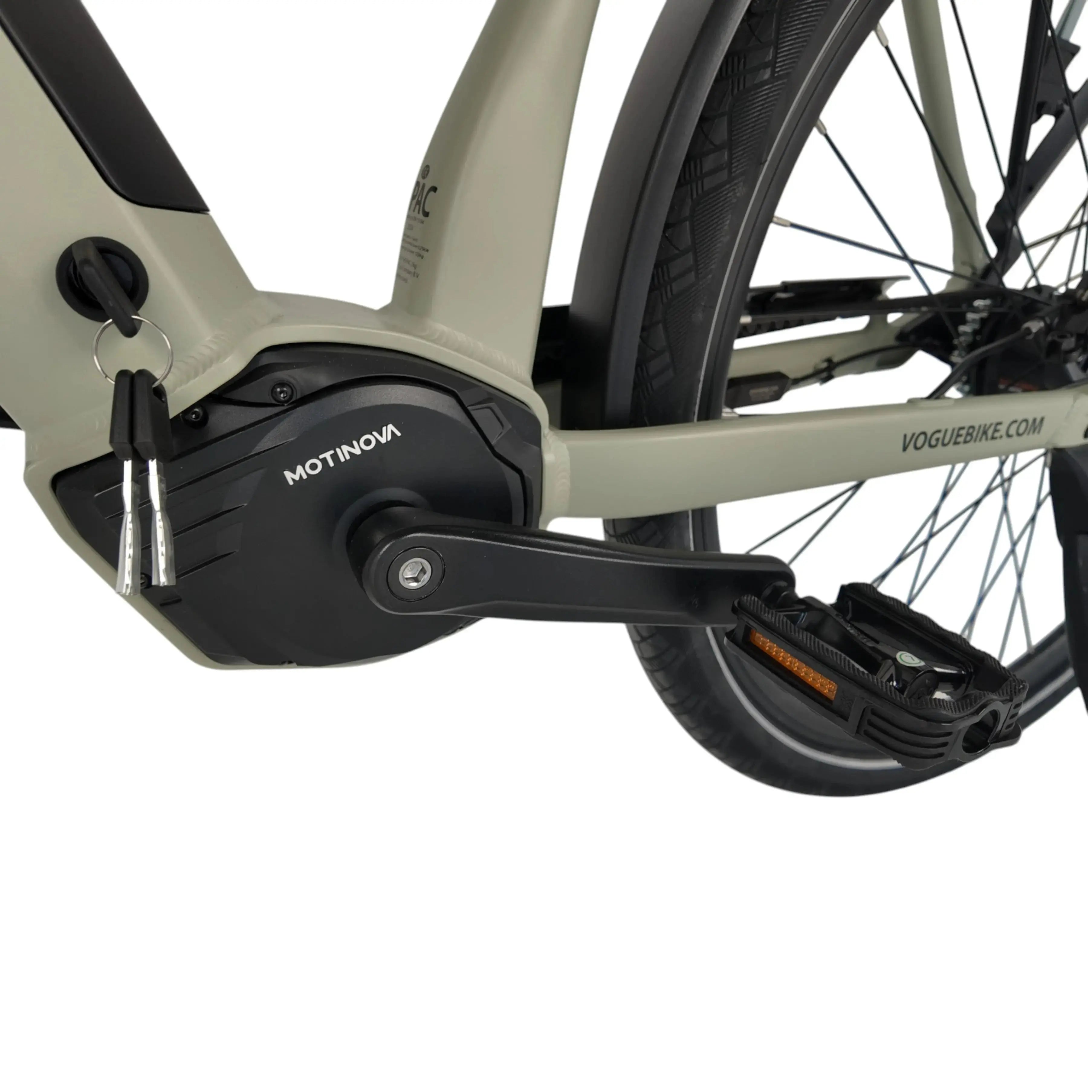🚲 Vogue Prestige - Cement Grijs – Hoge Instap - Elektrische Fiets