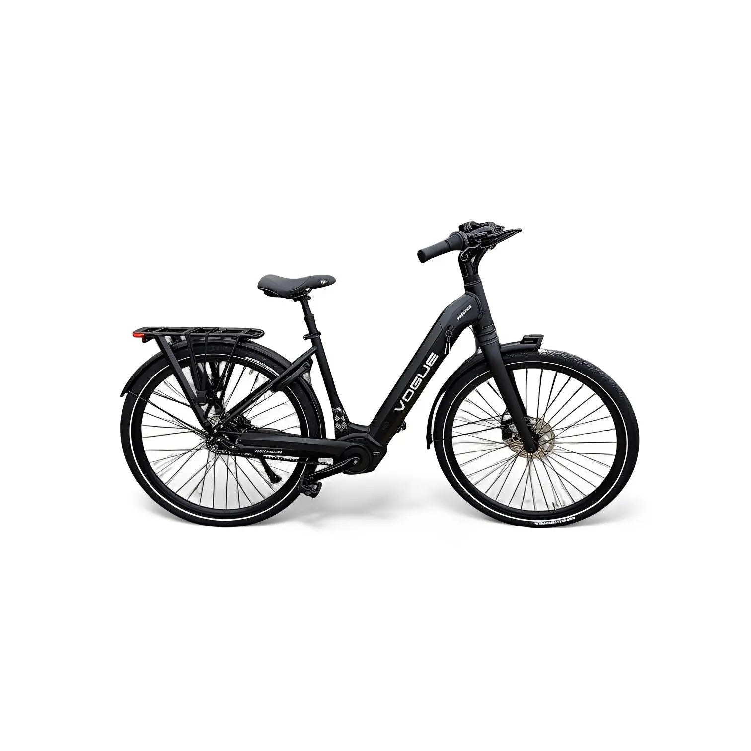 Vogue Prestige Elektrische Fiets - Mat Zwart - 48 cm