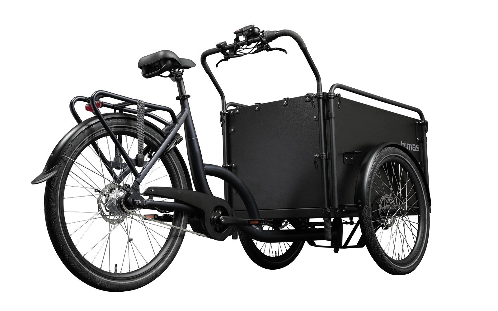 Bimas - eCargo 3.3 Premium - Elektrische Bakfiets - 630 Wh - Zwart