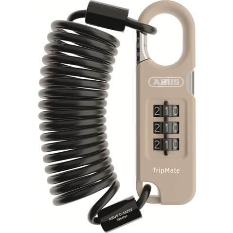 Abus  kabelslot code Combiflex Tripmate 180 beige