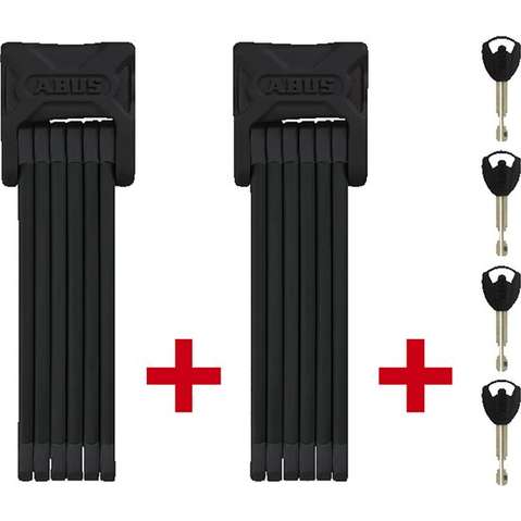 Abus vouwslot Bordo XPlus 6000K/90 black twinset SH