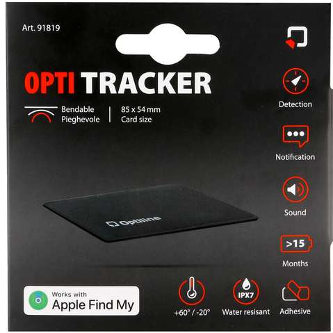 Optiline OptiTracker Flex – Zelfklevende fiets tracker voor Apple