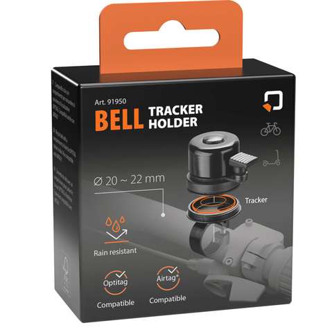 Optiline fietsbel met trackerhouder – Voor OptiTag en AirTag