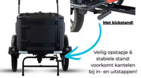 Van Rixtel Dog - Graphite  - elektrische driewieler hondenbakfiets